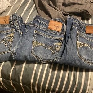 3 pair Wrangler 20x jeans